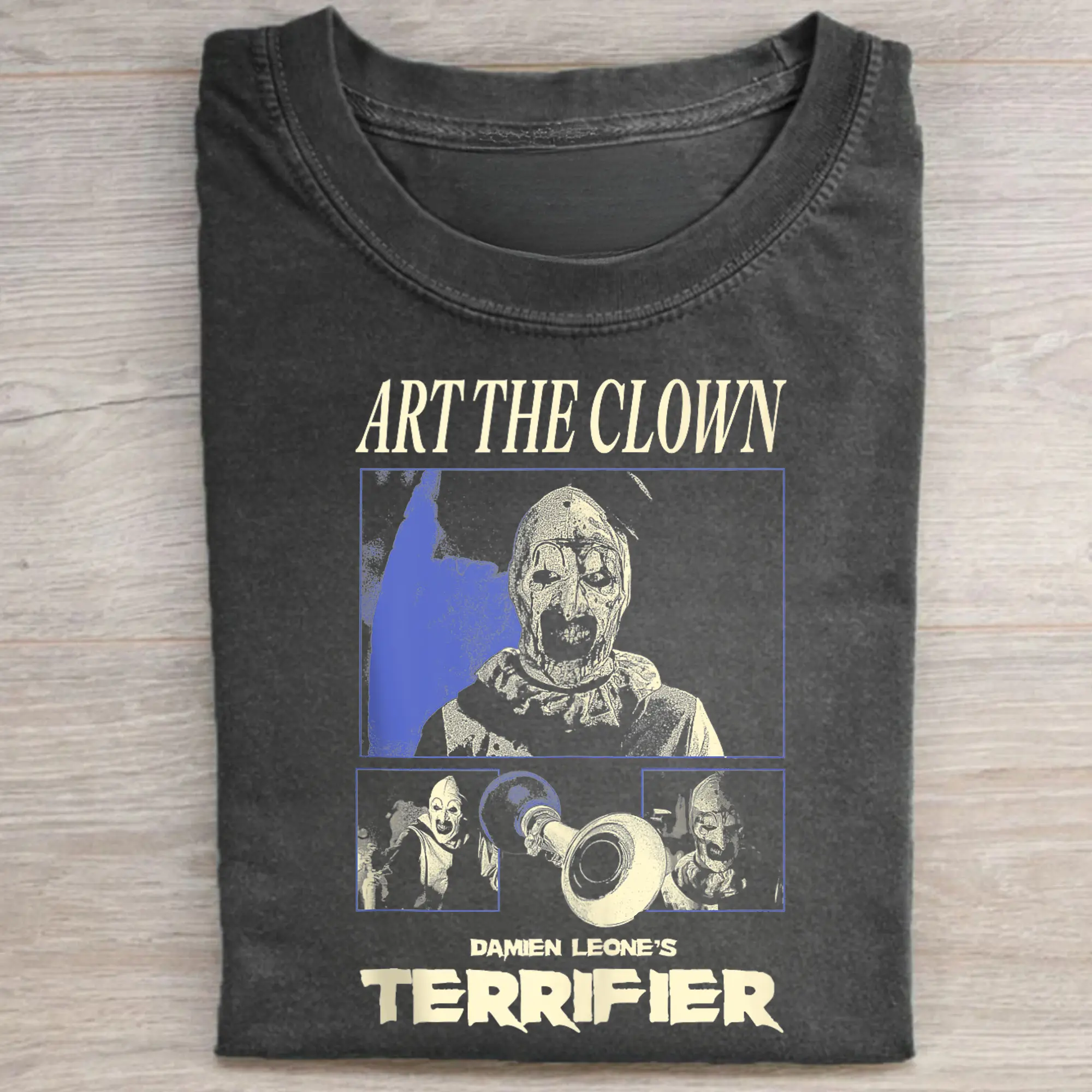 Vintage Terrifier Art The Clown Graphic Tee - Terrifier Movie Shirt - Horror Characters Tee - Iconic Villains From Horror Films - Damien Leone's Terrifier Movie - Halloween Shirt - Spooky Season - Trick or Treat - Fall Season - All Seasons Top Womenswear