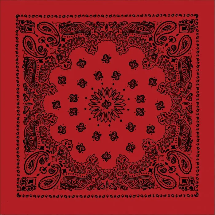 100% Cotton Paisley Bandana, Jumbo 27" x 27" Trainmen Style Neck Scarf for Men & Women, Outdoor Headscarf & Face Cover, Cotton Paisley Bandanas, Neck Scarf Bandana, Outdoor Bandana