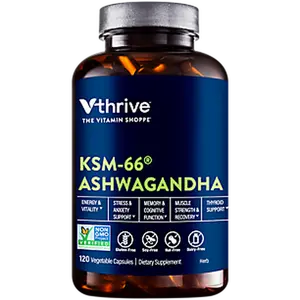 Vthrive KSM-66 Ashwagandha - Stress & Anxiety Support - 300 MG (120 Capsules)