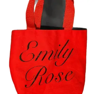 small bag 8x12 customized name / image.  perfect for little girls purse. Canvas