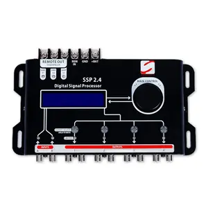 SSP 2.4 Digital Signal Processor & Equalizer - 15-Band Graphic EQ, 12 Presets, Built-in Crossover for  Audio Enhancement (SDF-CN-SP001NA)