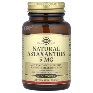 Solgar Natural Astaxanthin, 5 mg, 60 Softgels