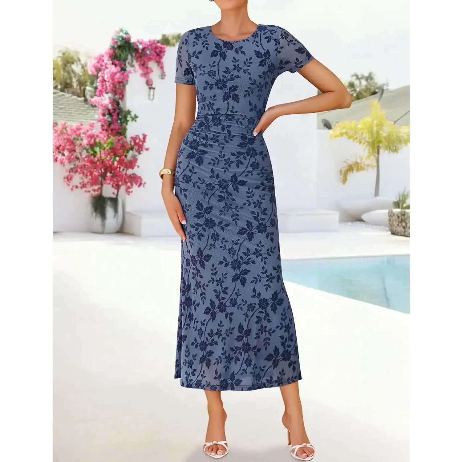 princess polly baby blue dress Selected Slfdelia Regular Short Halterneck Dress (SEL16100626) - Maxi  dresses