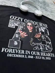 0zzy 0sbourne Forever In Our Hearts T-Shirt, Casual Heavy Metal Band Tee, Rest In Peace, Mama I'm Coming Home Tee, Gift For Fan