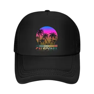 Retro Beach Tropical Californian Summer CA California Baseball Cap