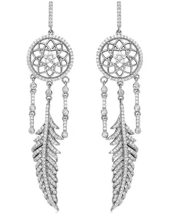 Kelly Herd Women's Women'S Silver Dreamcatcher Dangle Earrings - Epz7368