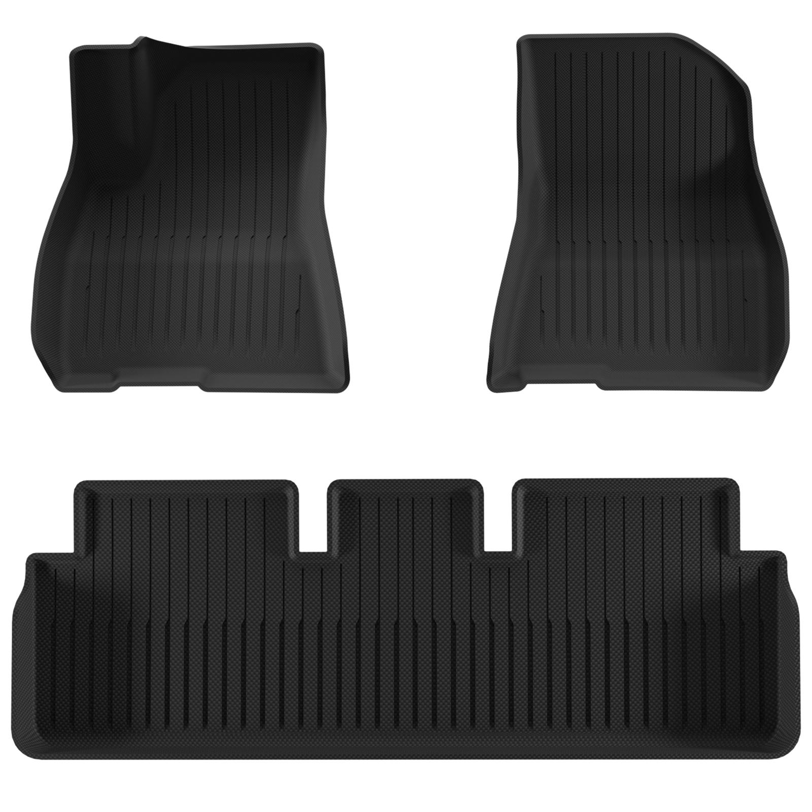 Car Floor Mats Compatible for Tesla Model3 2021-2023 All-Weather Automotive Floor Mats Waterproof Heavy Duty Car Mats Flexible Floor Liners