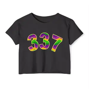 Mardi Gras 337 Women's Festival Crop Top