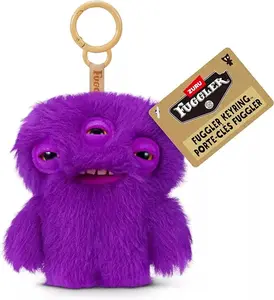 Fuggler Series 6 Keyrings, 4.5 Inch Funny Ugly Monsters Plush Keychain, Character-Themed Unisex Plush Fabric