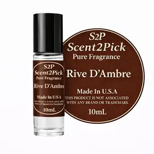Rive D'Ambre Inspired Roll-On Fragrance Oil 10ml – Alcohol-Free Long-Lasting Bergamot, Lemon & Cardamom