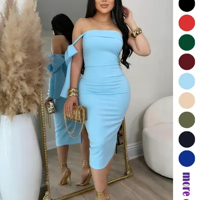 blue dress beige heels Beige Pumps with Blue Dress Outfits (30 ideas & outfits)