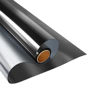 One Way Mirror Privacy Window Film, 1 Roll Removable Window Privacy Film, Decorative Decal, Sun Shade Film for Home, Office, Nursery, Bathroom, Bedroom