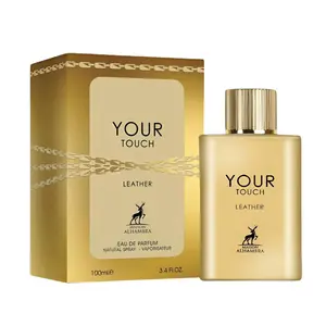 Maison Alhambra Your Touch Leather for Unisex Eau de Parfum Spray, 3.4 Ounce