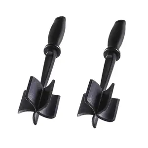 2 Pcs Meat Chopper  Heat Resistant Meat Masher for Hamburger Meat, 5 Curved Blades Ground Beef Smasher, Nylon Meat Spatula Chopper, Non Stick Hamburger Chopper, Mix and Chop Kitchen Tool Utensils Vegetable Cutting Slicer Slicer Dicer Cutter