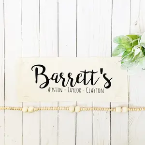 PANEL ONLY RECTANGLE Personalized Panel: Memory Custom Family Names;  CUSTOM PANEL