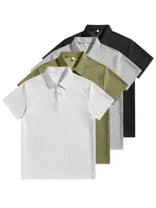 Street fashion soft and comfortable casual loose halfsleeved summer men's polo simple and fashionable street top