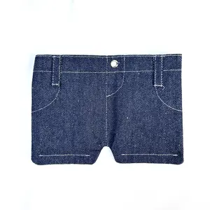 Mini Denim Pocket Jallet Wallet-Cute Foldable Jean Card & Cash Holder | Portable Vintage Jean Pouch | Gift Idea