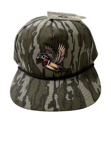 Bottomlands Camo Lost Hat Company Goat Rope - Wood Duck Patch