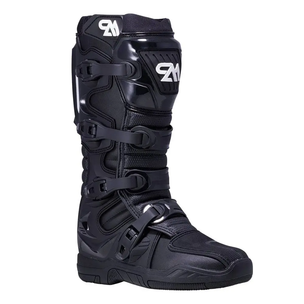Black/White Mens Torched MX Boots Footwear Rubber