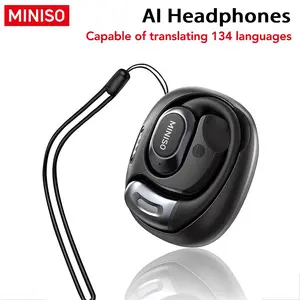 MS156 Wireless Open-ear Earphone, HiFi Sound Translation Headphones for Sport, Long Battery Wireless AI Earhooks Headset, Lightweight Wireless Earbuds, Earbuds Translator, Electronic, Wireless BT Headset