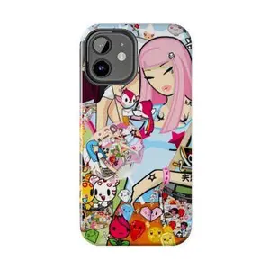 Bold & Cool Lady Tiger Phone Case – Tokidoki-Inspired Tough Cover for iPhone