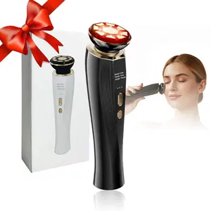 3-in-1 Red Light Therapy for Face and Neck, Skin Tightening Device True Beauty Glow Facial Massager for Skin Care, Effective Wrinkle Reduction Anti-Aging with Lifting, Tightening, Infusing, Facial Beauty Instrument
