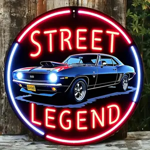 Street Legend Neon Sign, Vintage Car Neon Sign, Neon Light Sign, Wall Decor for Cafe, Beach House, Room Decor, Decorative Neon Light