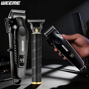 WEEME Professional Men’s Hair Clippers & Shaver – Keep It Clean, Take It Anywhere, Precision T-Blade for Sharp Lines, High-Quality Metal Build, Long Battery Life with Fast Charging, Effortless Grooming Anytime