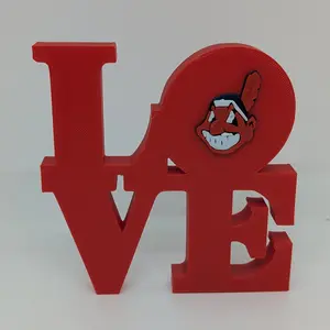Cleveland Indians Love Park Sign LOVE sign For Mancave