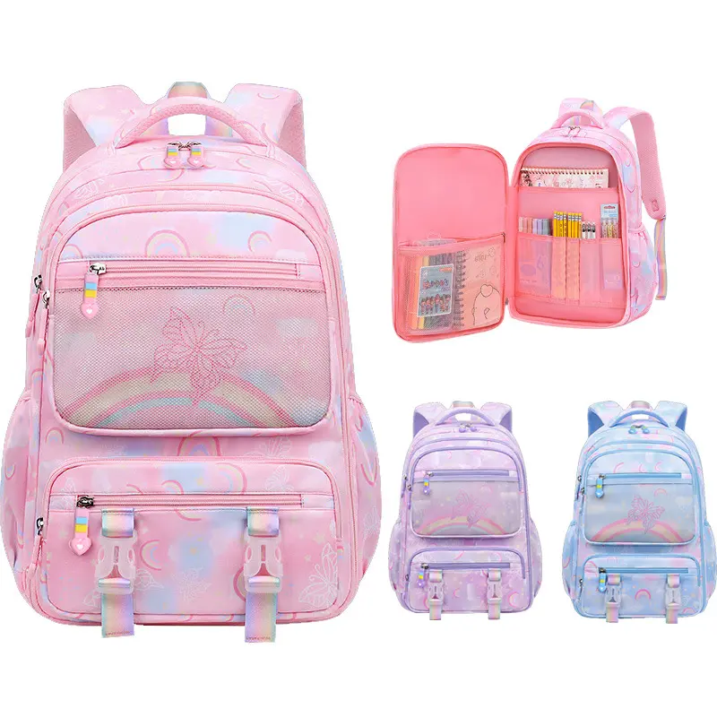 2026 New Model Dreamy School Backpack for Middle School Students, Ultra-Lightweight, Burden-Reducing, Spine-Protecting Backpack
