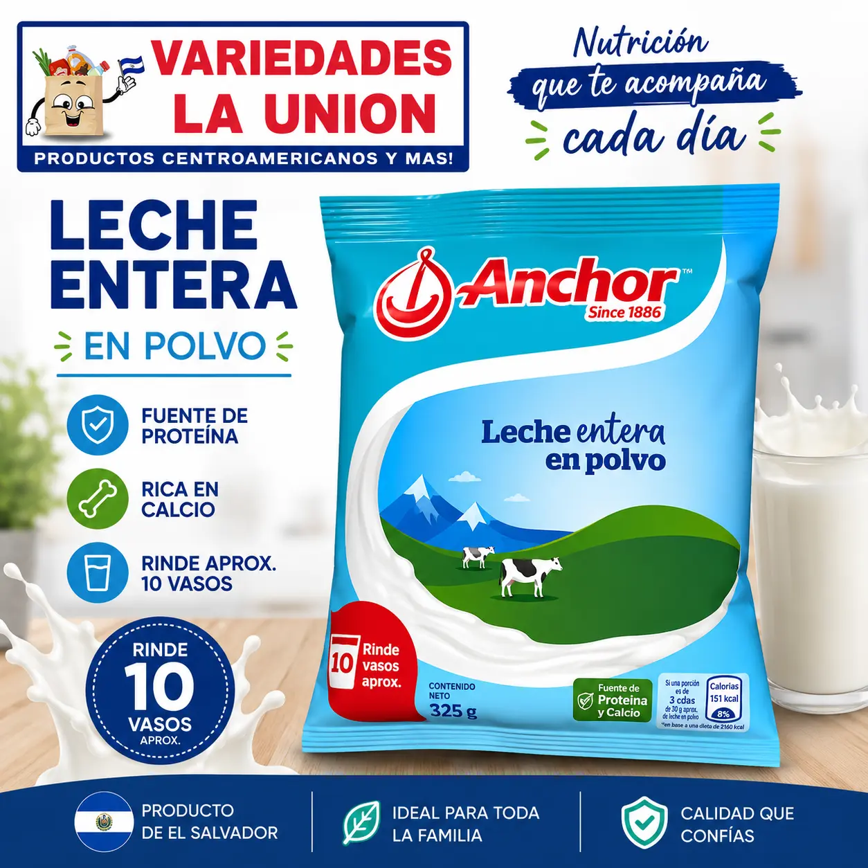 Powdered milk - Leche Anchor 325g Powdered milk - Leche Anchor 325g