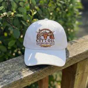 CTT Oil Exploration And Cattle Hat Embroidered Baseball Cap, Landman CTT Oil Cap