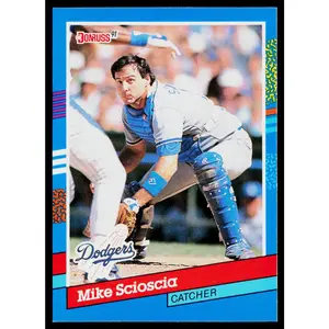 Mike Scioscia 1991 Donruss #112 Los Angeles Dodgers