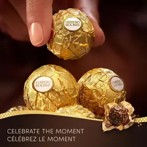 Ferrero Rocher Hazelnut Milk Chocolate Candy – 48 ct Ferrero Rocher Hazelnut Milk Chocolate Candy – 48 ct