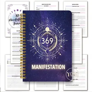 369 Manifestation Journal - For Spiritual Growth and the Law of Attraction - 369 Law Journal - Includes Daily Writing, Wish Fulfillment Tracking, Gratitude Recording, and Emotion Tracking - Portable Size: 13.97x21.08 cm