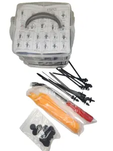 635Pcs Car Push Retainer Clips & Auto Fasteners Assortment -16 Most Popular Sizes Nylon Bumper Fender Rivets with 10 Cable Ties and Fasteners Remover