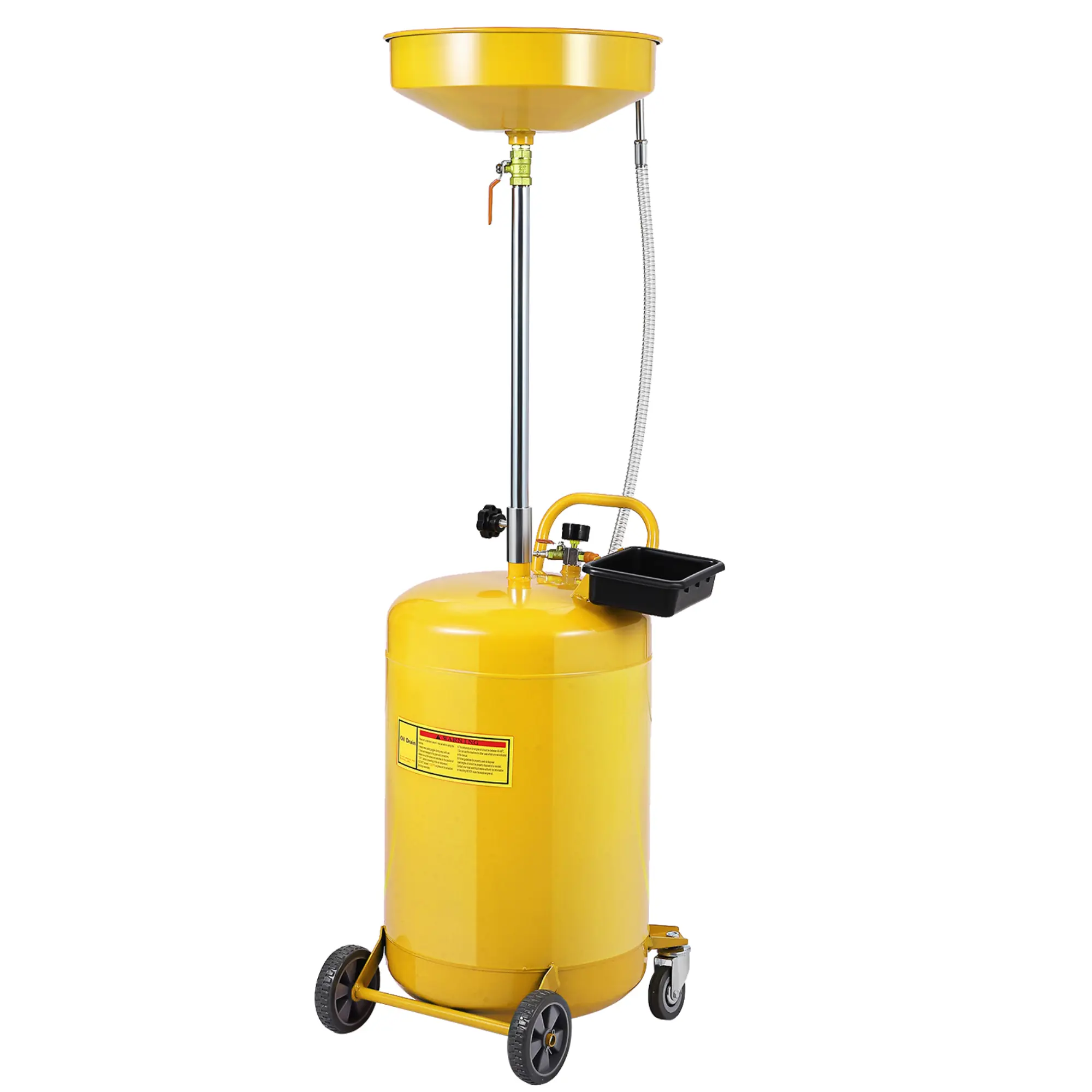 [Football Fan SeasonDeal] Automotive 1 Steel Waste Oil Drain Tank|| 15" Funnel|Orange|Wheels Engine & Transmission Repair Tools