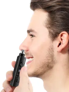 2026 Newest Nose Hair Trimmer for Men Women Rechargeable Painless Eyebrow Facial Hair Shaver LED Display Waterproof Dual Edge Blades Clipper Compact Portable Safe Distance Trimming comfortable christmas face