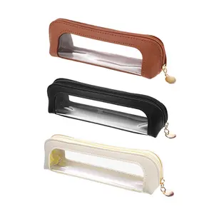 Multi-use Clear Zipper Pouch Portable Makeup Bag, Portable Waterproof Cosmetic Bag, Daily Essentials Organizer