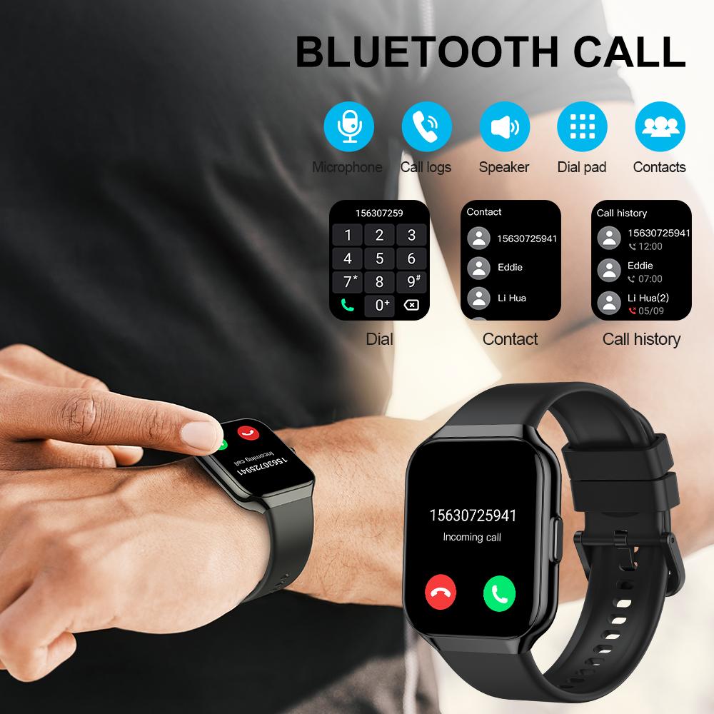 Summervibes Smart Watch for Men & Women Bluetooth Call Blood Oxygen Heart Rate Monitor 140+ Workout Modes 30-Day Battery Waterproof Fitness Watch IP68 Android iOS Compatible - Wearable Summervibes Smart Watch for Men & Women Bluetooth Call Blood Oxygen Heart Rate Monitor 140+ Workout Modes 30-Day Battery Waterproof Fitness Watch IP68 Android iOS Compatible - Wearable