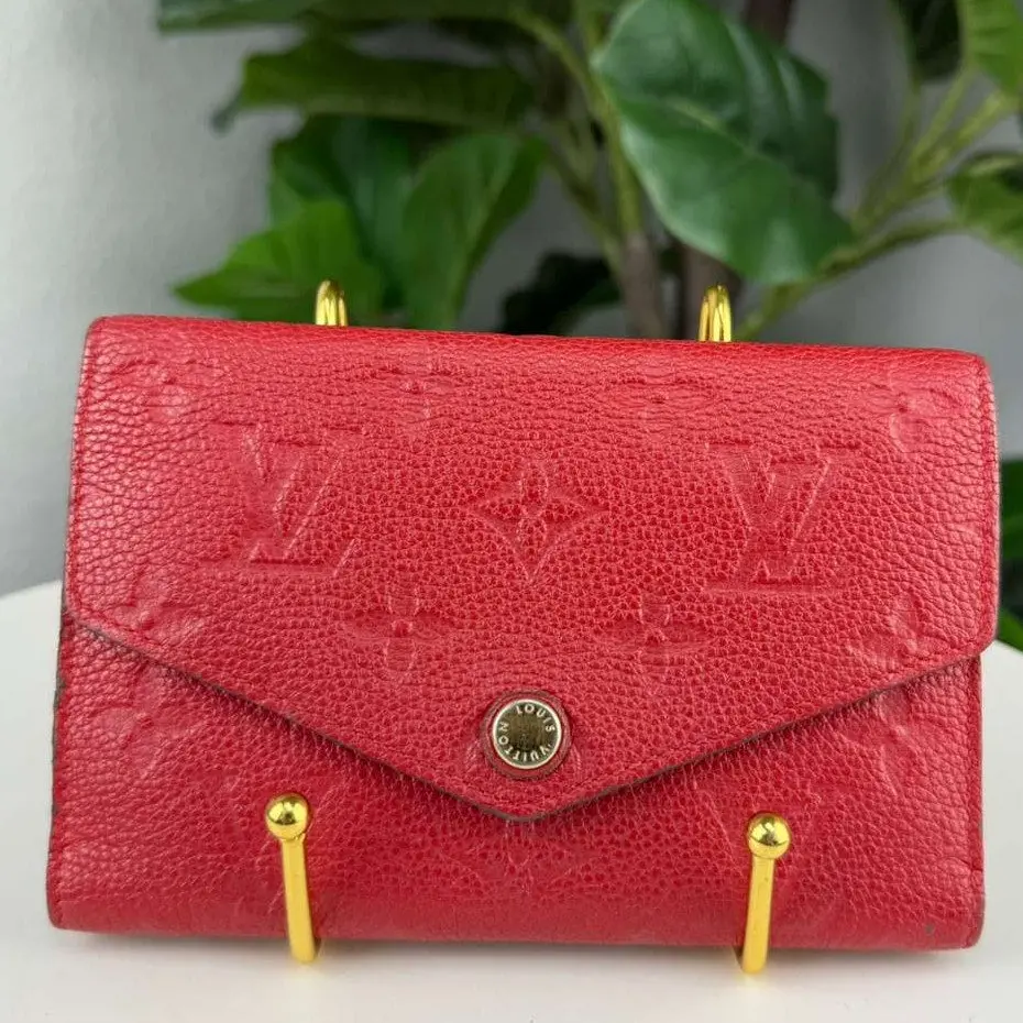 Pre-owned Louis Vuitton Empreinte leather Bag Accessories Authentic Monogram Small Pochette Cles Key Pouch for Everyday Use