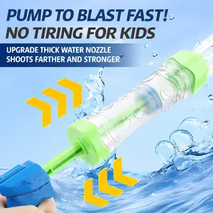 High-Pressure Water Gun, Pull-Type Long Range Sprayer, Summer Pool Beach Outdoor Toy, Long Range Water Play Tool