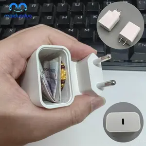 Creative Charging Style Storage Box, Decorative Charging Port (no Actual Charging), Portable Plastic Organizer, Home Use, Small Items Holder, Home Decor Organiser