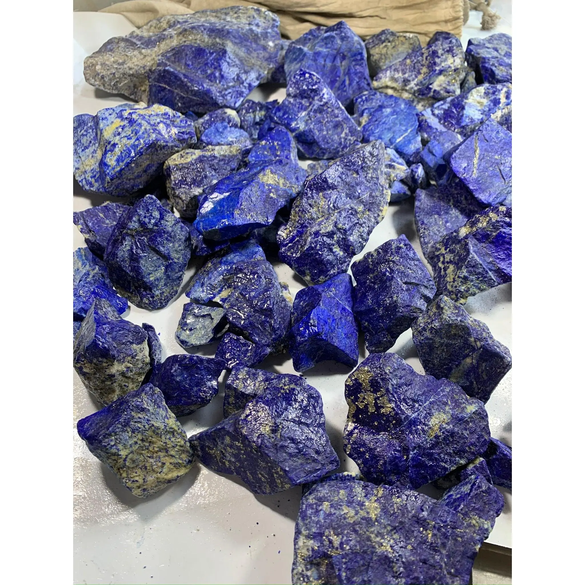 Natural Rough Lapis lazuli Stone Deals for Lapidary Work