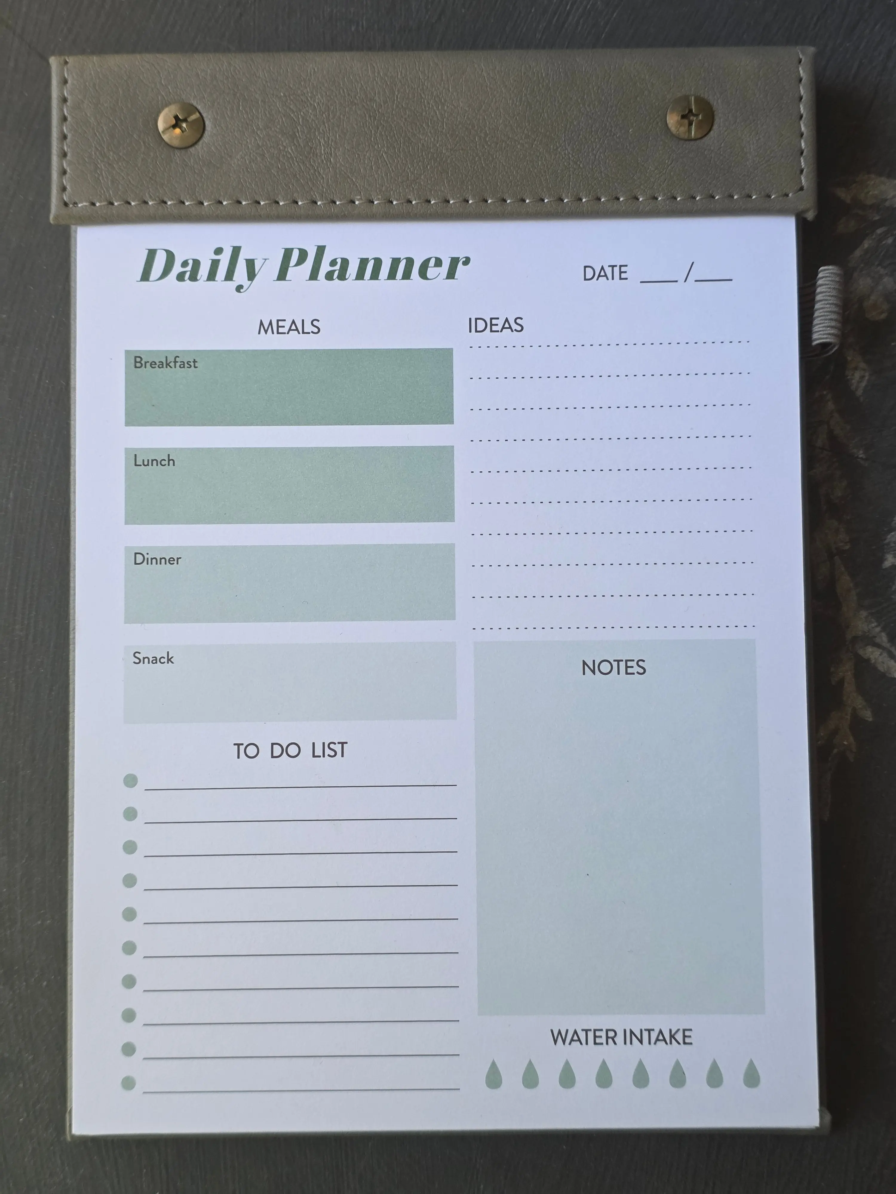 🌿GRAY — Stone Cottage Daily Planner Pad