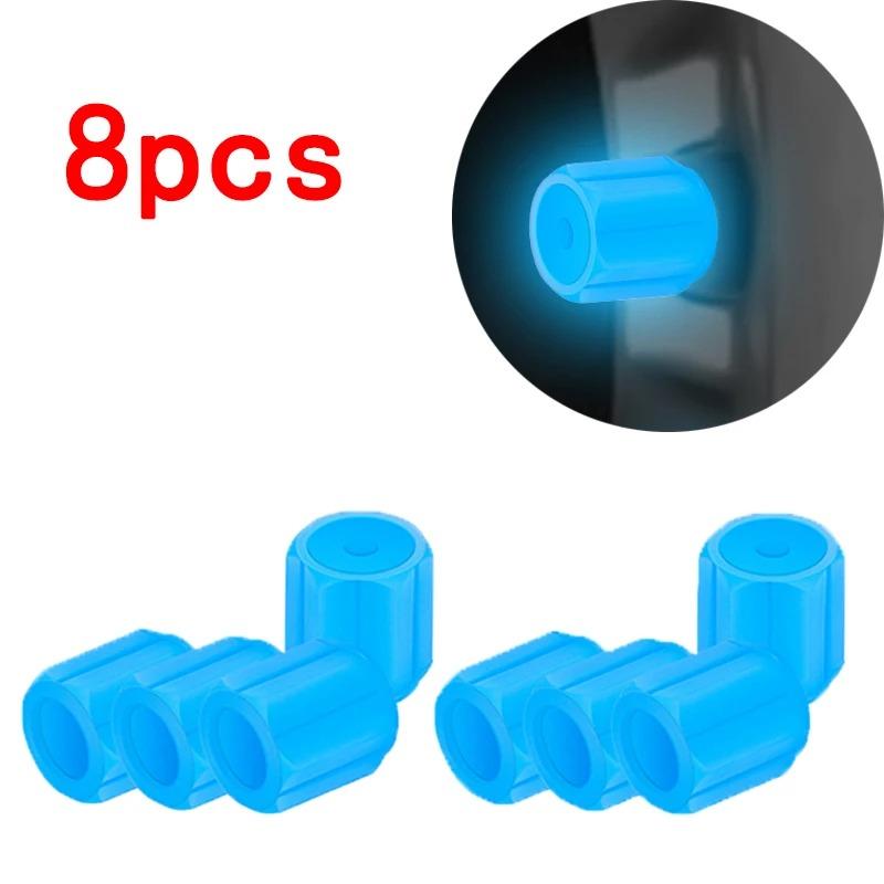 Luminous Tire Valve Caps  Car Motorcycle Glowing Valve Cover Car Tire Wheel Hub Styling Tool Auto Accessories 4/8/20pcs