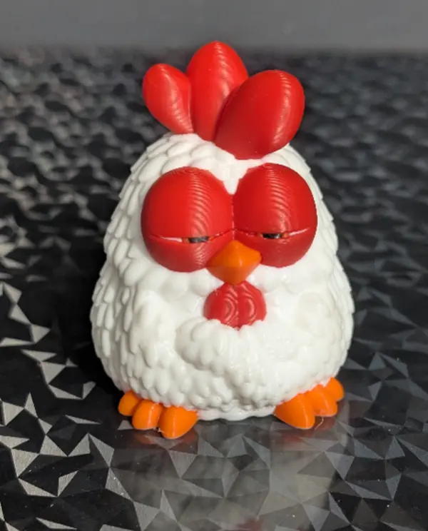 3d printed Sleepy Chicken