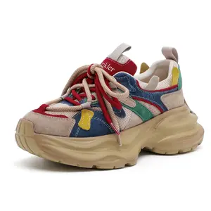 Comfortable Sporty Sneakers with Bold Red and Yellow Laces for Daily Wear