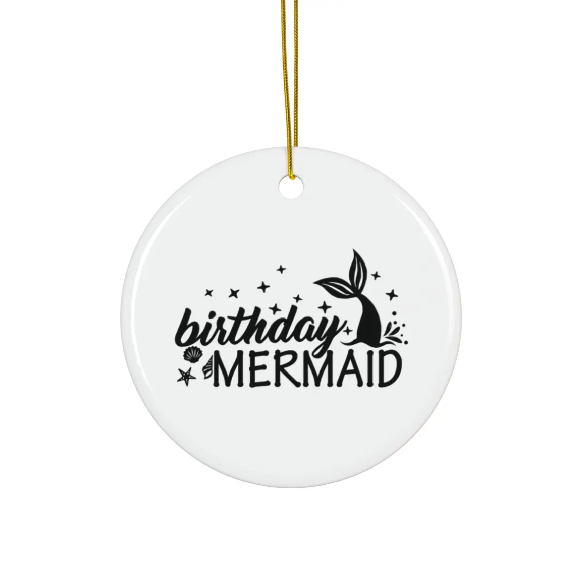 BIRTHDAY MERMAID ORNAMENT