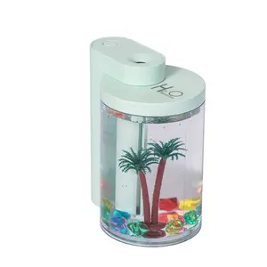 Miniature Compact Humidifier - 95x74x118mm, USB-Powered with USB Port, Silent Sleep Aid, Large Mist Scented Eco-Friendly Aromatherapy Diffuser for Home, Office Desktop